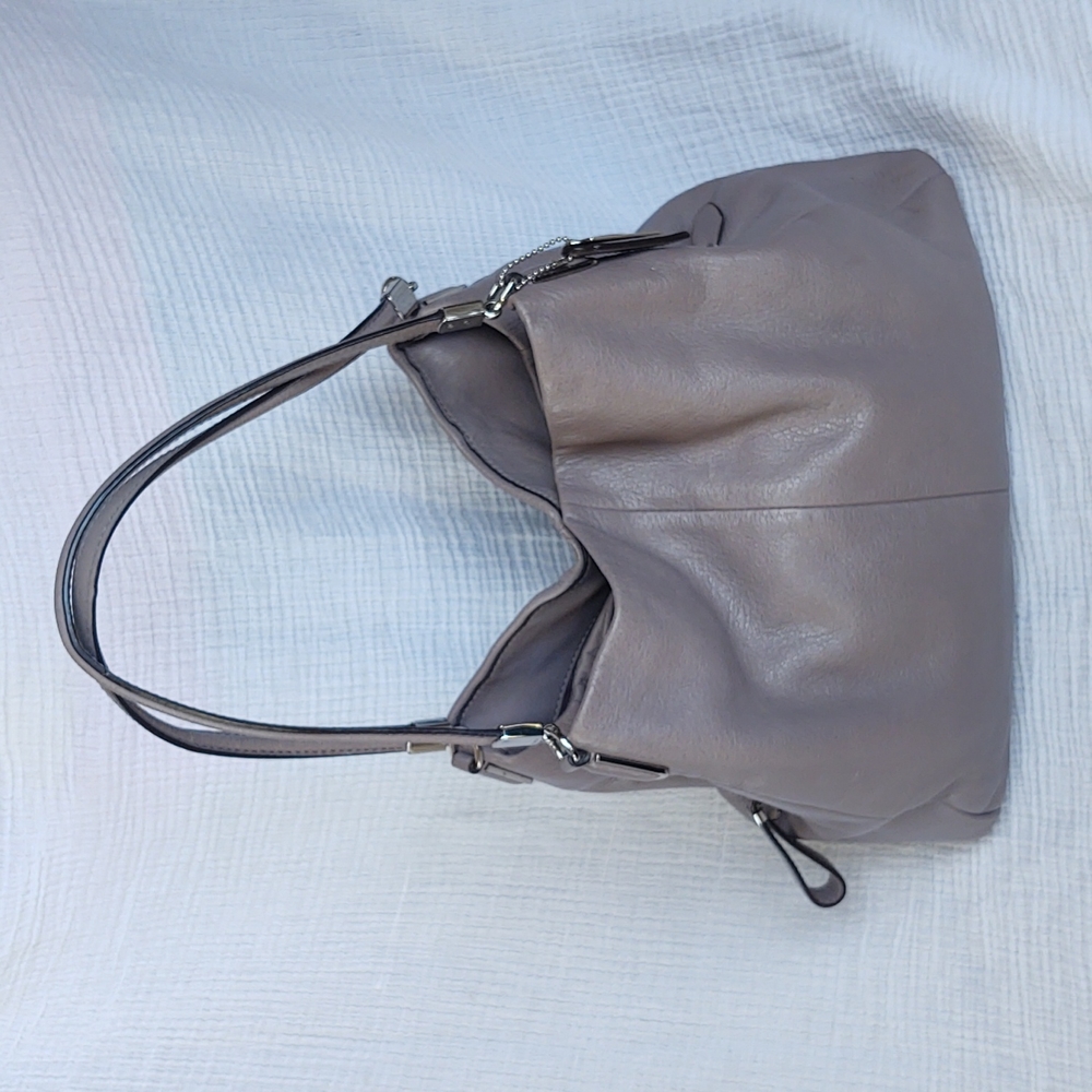 Taupe Coach Leather Purse